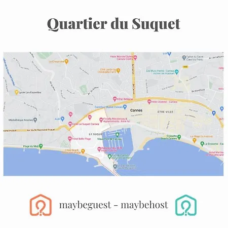 C054-Bel Appartement Lumineux Au Coeur Du Suquet Cannes Exterior foto